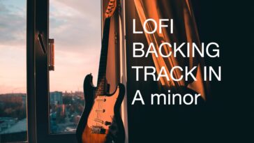 lo-fi guitar backing track