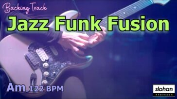 fusion guitar backing track