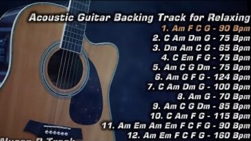 relaxing guitar track for practice