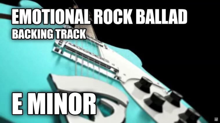 emotional backing track guitar