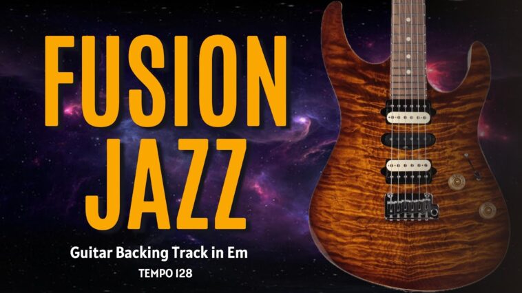 fusion guitar backing track