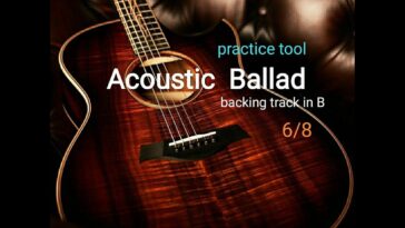 relaxing guitar track for practice