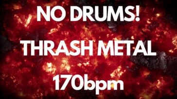 metal backing track no copyright