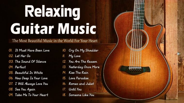 relaxing guitar track for practice