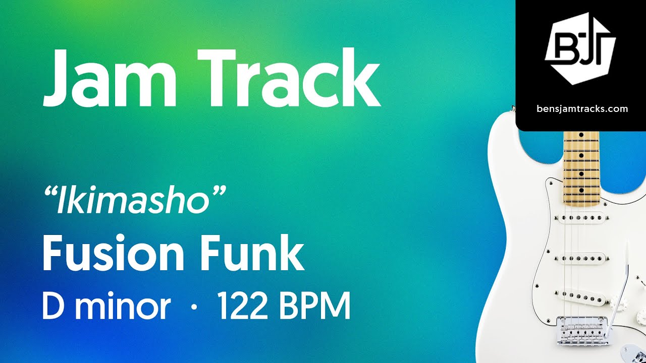 fusion guitar backing track