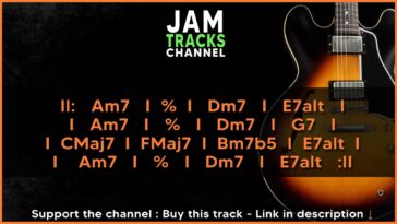 jazz guitar backing track royalty free