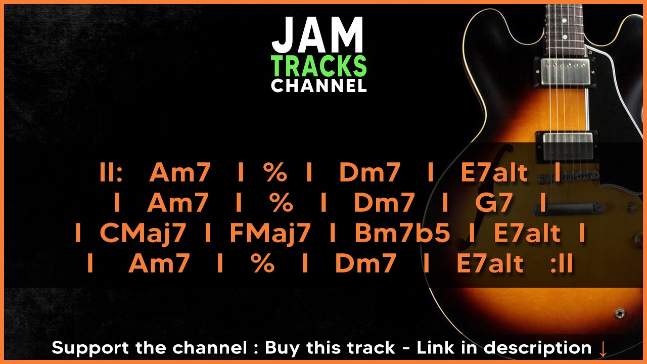 jazz guitar backing track royalty free