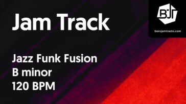 fusion guitar backing track