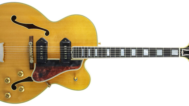 A 1957 Gibson Byrdland: A classic example of the blond thinline archtop that paved the way for the ES-335