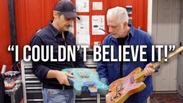 Brad Paisley Accidentally Found a $30,000 Guitar Under Black Spraypaint - YouTube