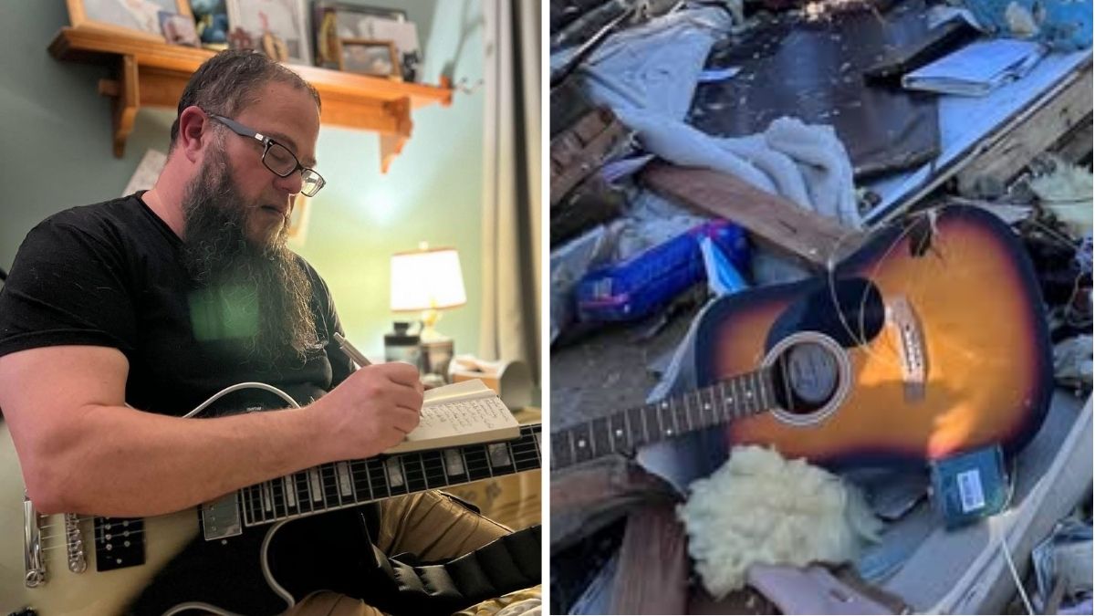 “It caught me, this broken guitar amongst all this rubble. Then someone recognized it and reached out”: After a tornado devastated its community, this local music store is fixing guitars damaged in the storm for free