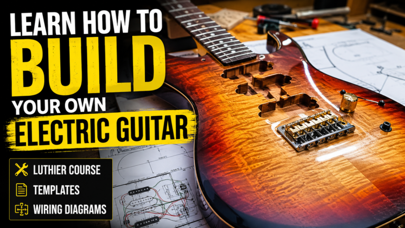 Learn How to Build Your Own Electric Guitar: Luthier Course with Templates and Wiring Diagrams 18 Learn how to build you own electric guitar Luthier Course