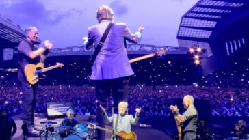 “Thank you, Scousers”: McCartney joins Springsteen to play Can’t Buy Me Love at Liverpool’s Anfield Stadium