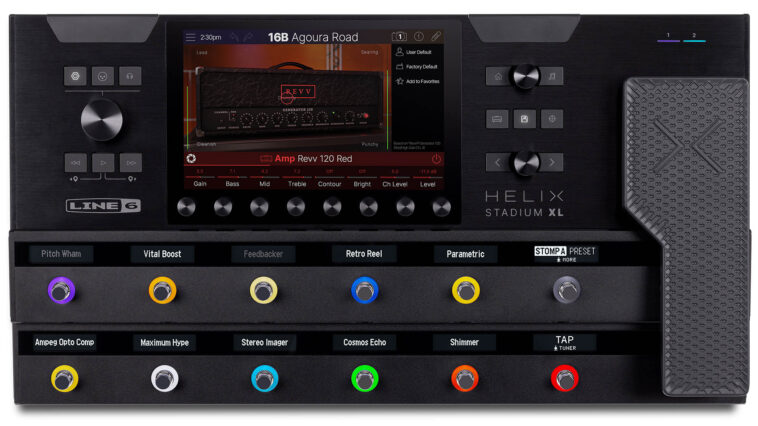 Line 6 Helix Stadium XL: The new flagship amp modeller and multi-effects unit is a dramatic expansion of the Helix framework with a suite of state-of-the-art features