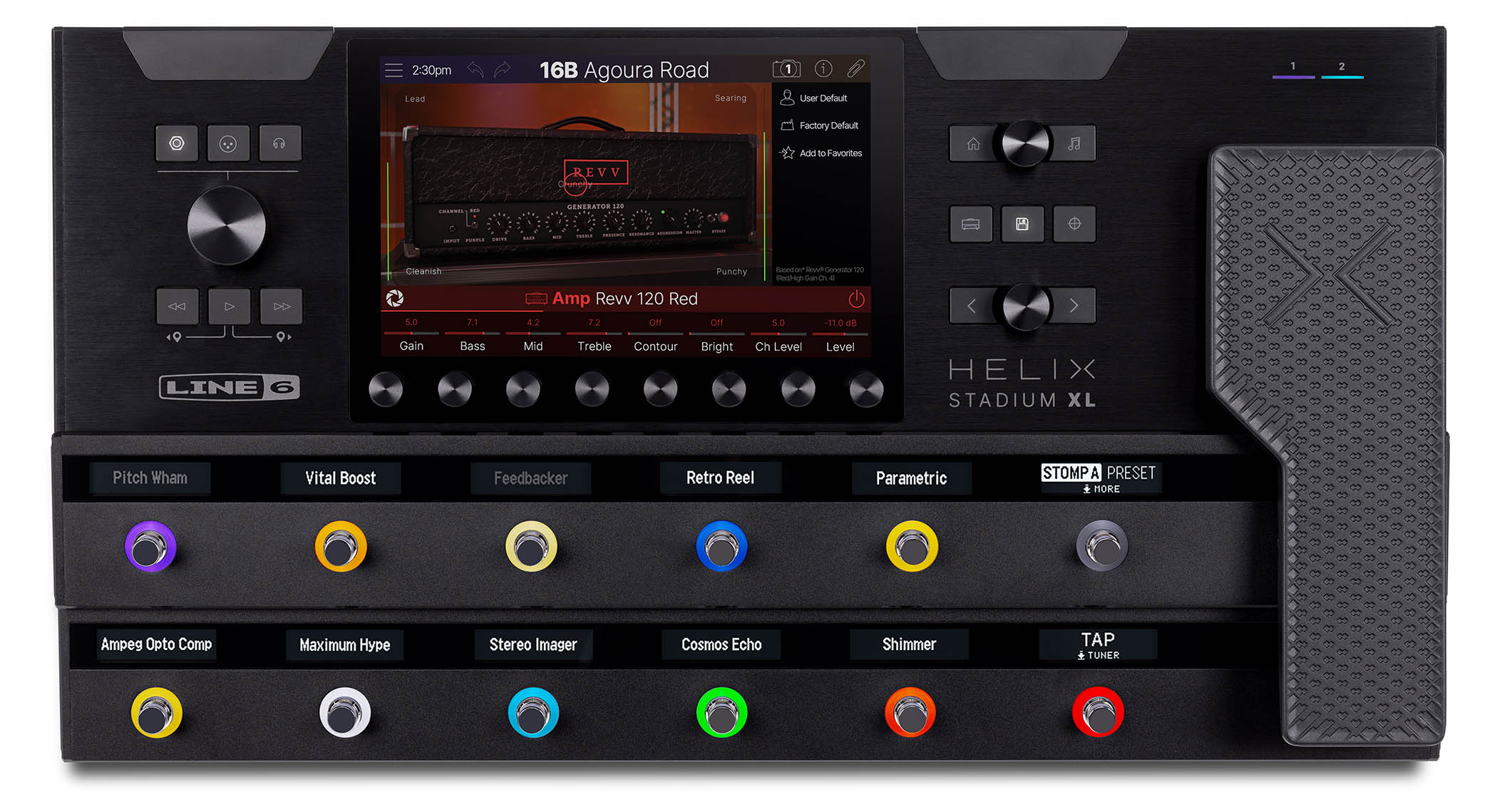 Line 6 Helix Stadium XL: The new flagship amp modeller and multi-effects unit is a dramatic expansion of the Helix framework with a suite of state-of-the-art features
