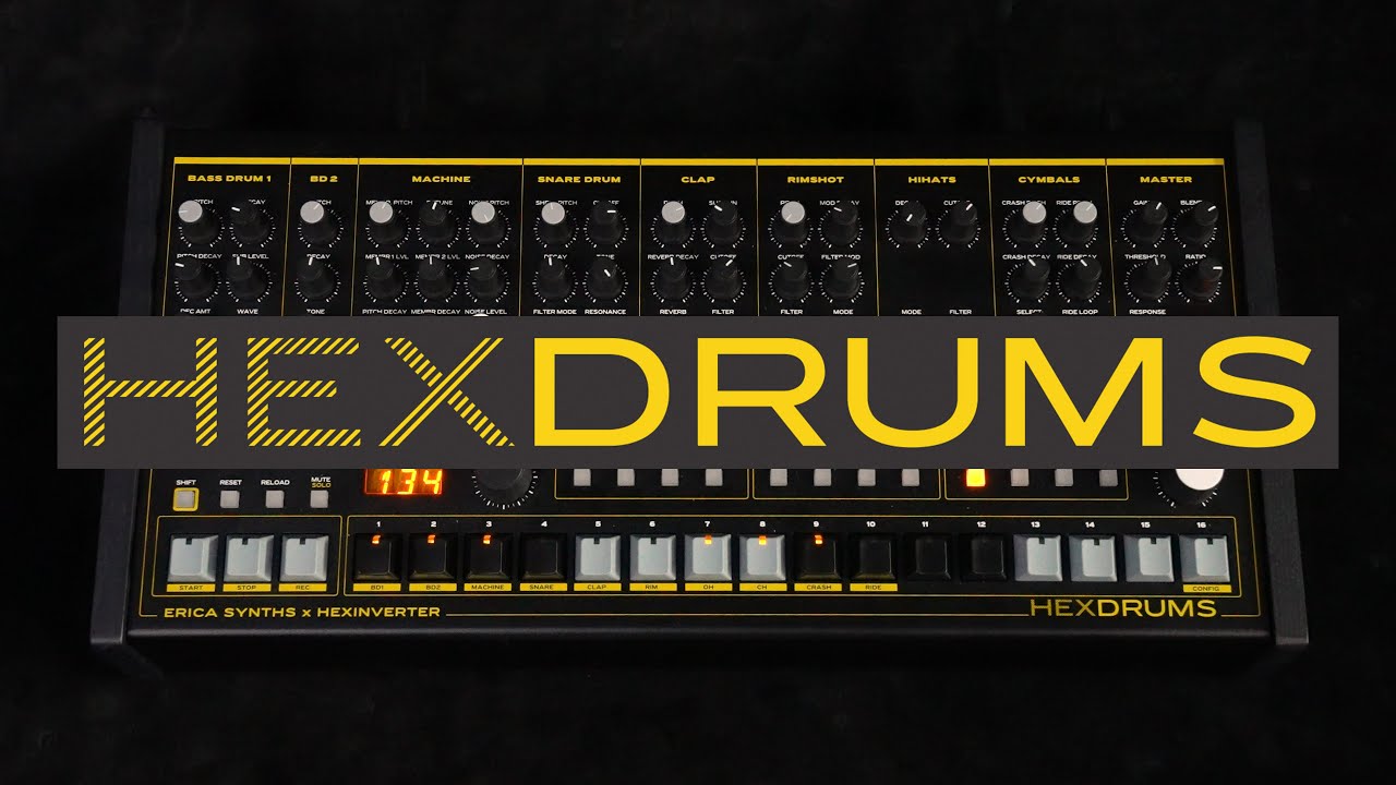 Erica Synths x Hexinverter HEXDRUMS sound demo - YouTube
