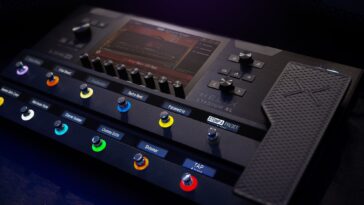Line 6’s Helix Stadium Floor XL is now being shipped.]