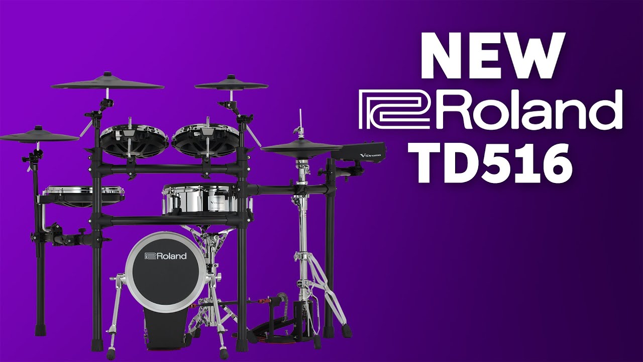 Roland V-Drums TD516 Electronic Drum Set Demo - YouTube