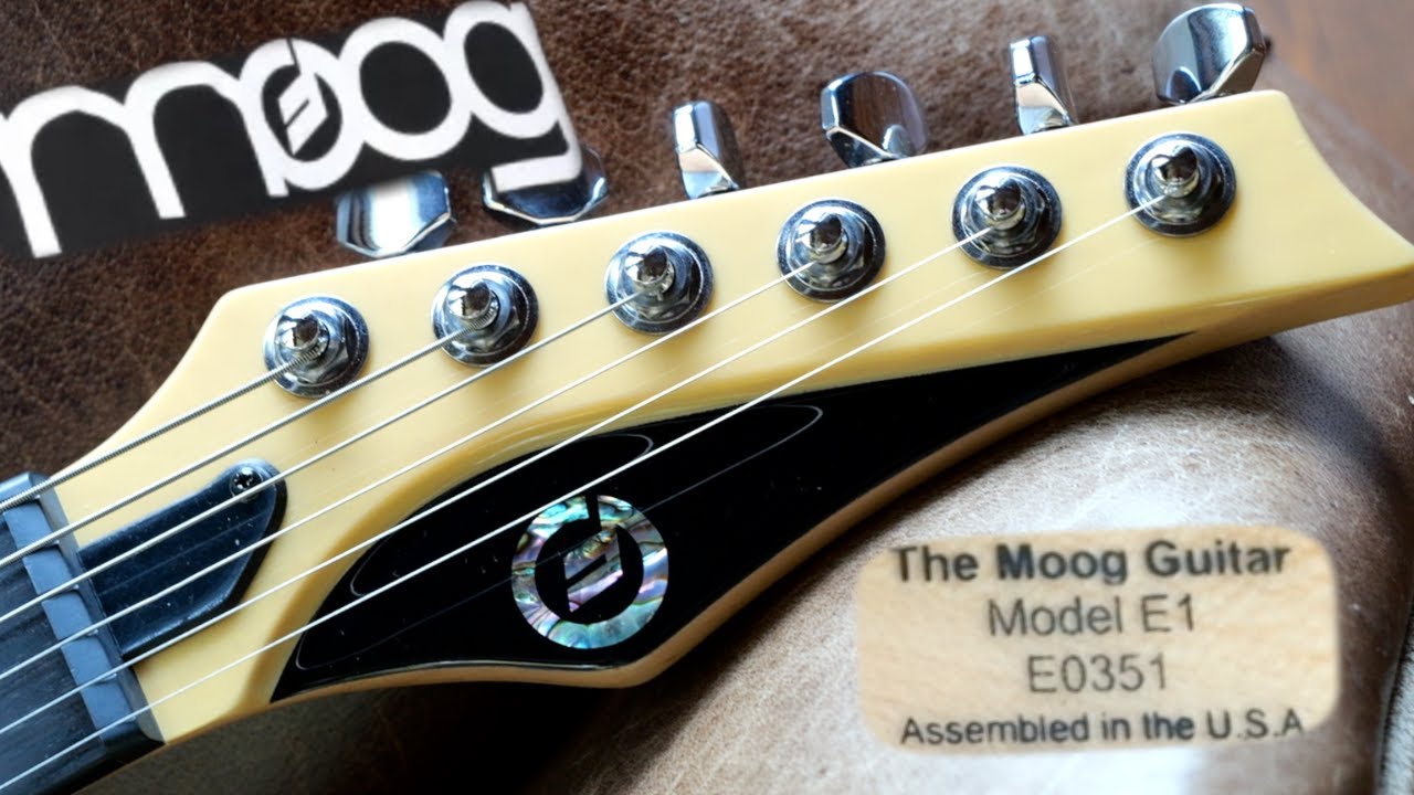I Got That Crazy MOOG Guitar! | 2009 MOOG E1 Trans Butterscotch E-1 Sustainer Piezo Electric Guitar - YouTube