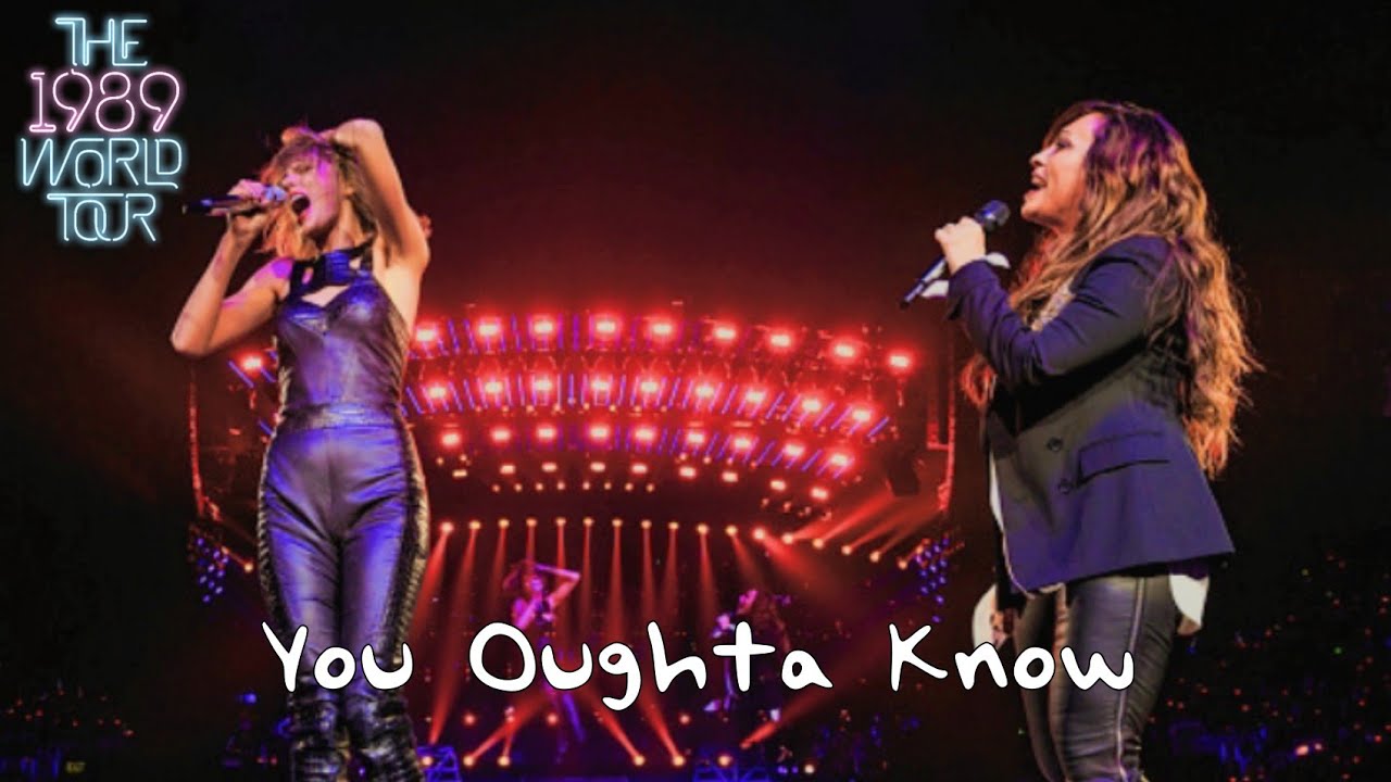 Taylor Swift & Alanis Morissette - You Oughta Know (Live on The 1989 World Tour) - YouTube