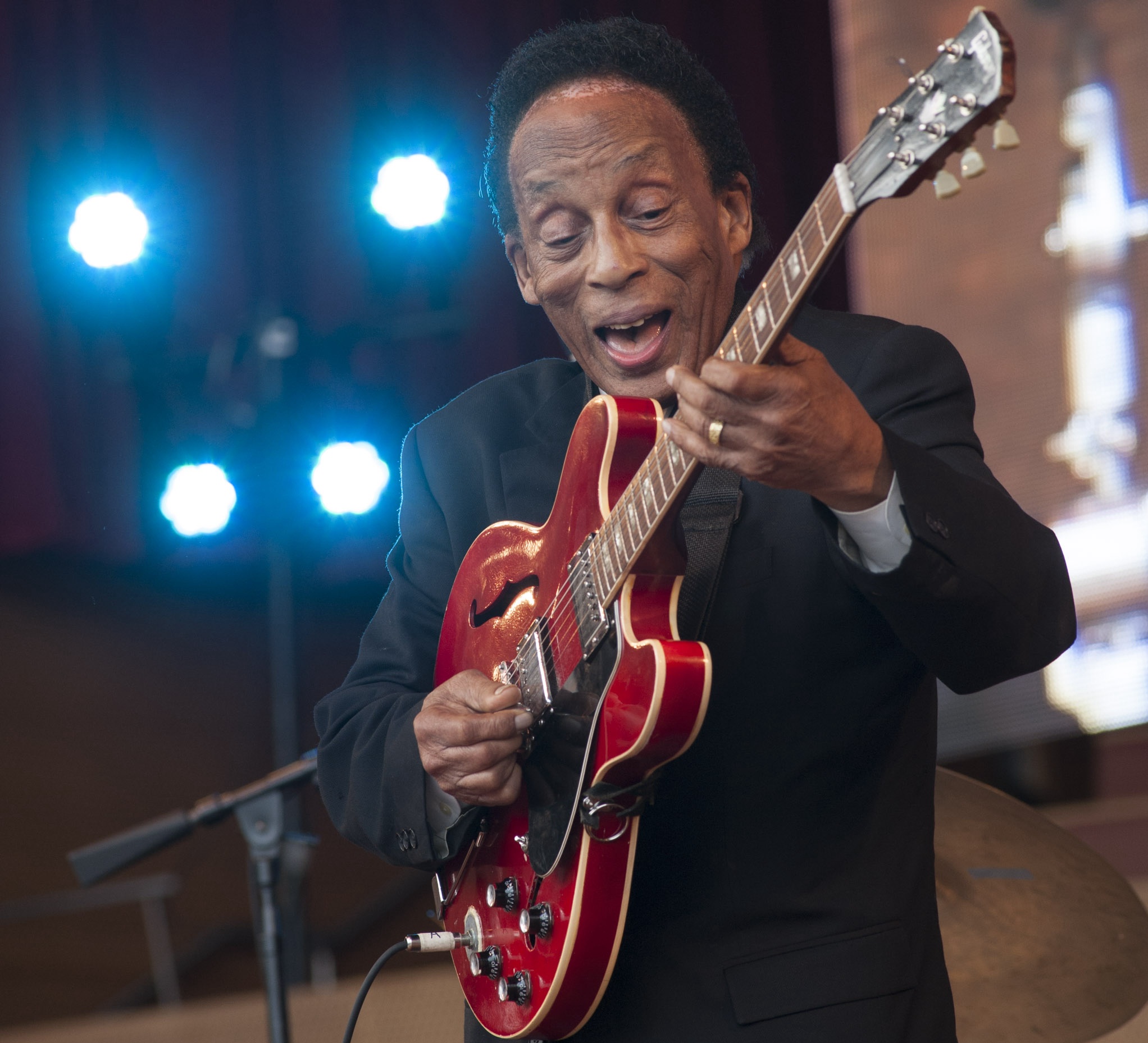 George Freeman performs at the 2014 Chicago Jazz Festival at Grant Park in Chicago, Illinois on August 29, 2014