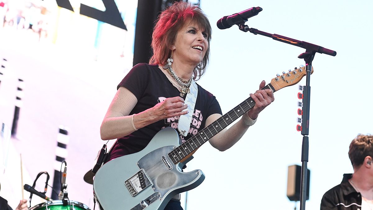 Chrissie Hynde purchased her own signature guitar directly from the store.]