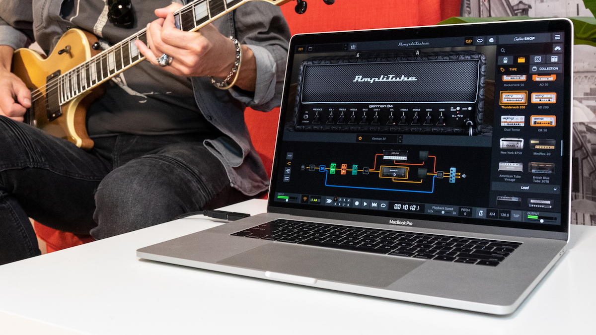 Amplitube 5 in use