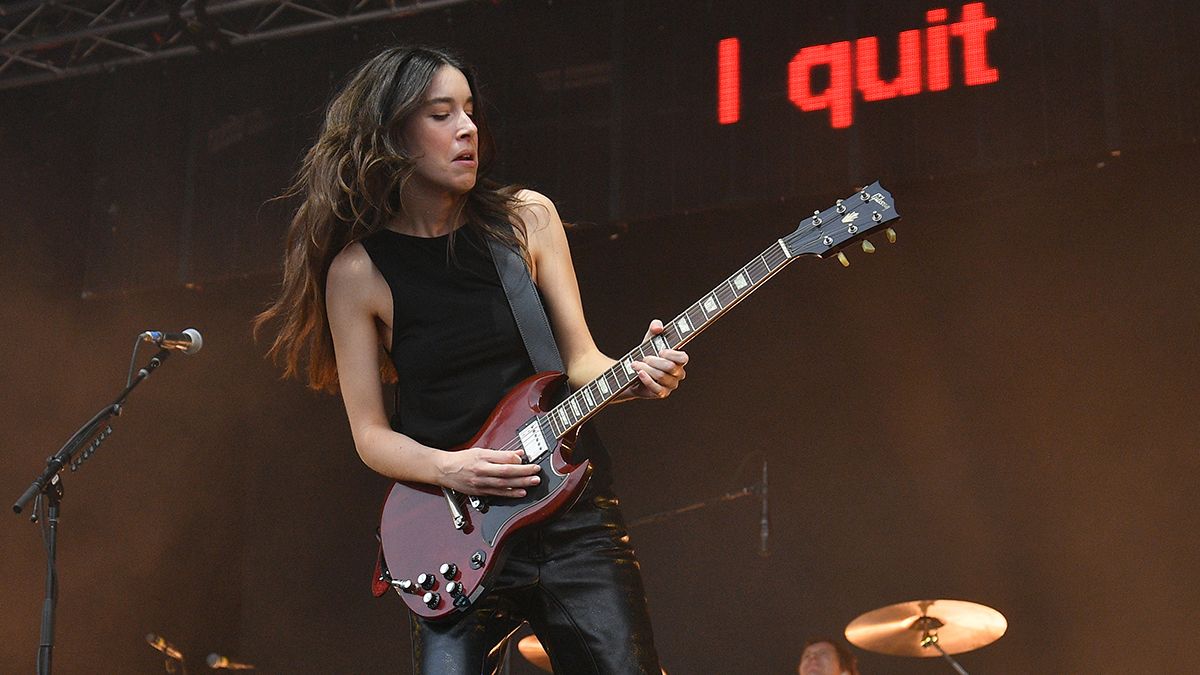 “Each time I see her play guitar, I’m completely captivated. I believe she’s one of the most brilliant guitarists out there.” Danielle Haim shares her top guitar influences, highlighting one she considers “the most underrated.”]