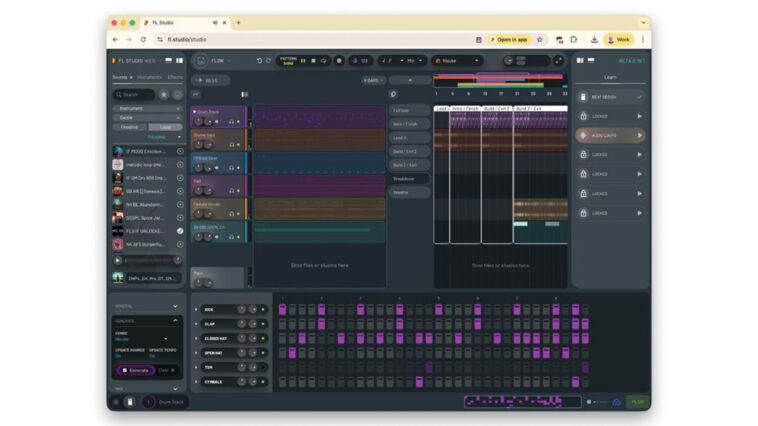 "FL Studio is launching in your web browser": Image-Line introduces FL Studio Web to make it more accessible for beginners.]