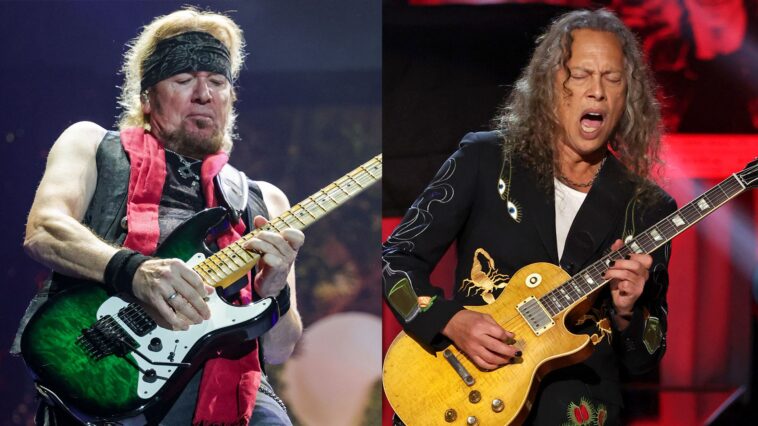 “He responds, 'Sure, I’ve got it. Want to give it a try?' Iron Maiden’s Adrian Smith spent an afternoon with Kirk Hammett's legendary 'Greeny' Les Paul. Here’s his take.”]