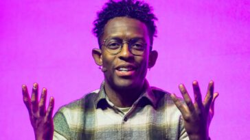 "How did the music industry let this happen? Country artist Breland criticizes record labels for their reliance on AI."]