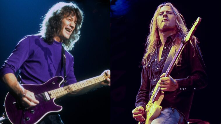 “Jerry Cantrell Reflects on His Friendship with Eddie Van Halen and the Disappearance of the Rare Guitar He Received, Recalling, ‘That Was the Worst Show of My Life—He Was Right There!’”]