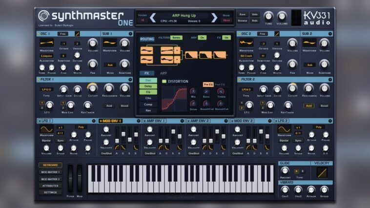KV331 Audio is offering SynthMaster One as a free download until January 4.]