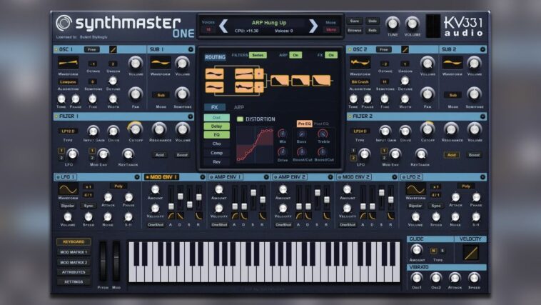 KV331 Audio is offering SynthMaster One as a free download until January 4.]