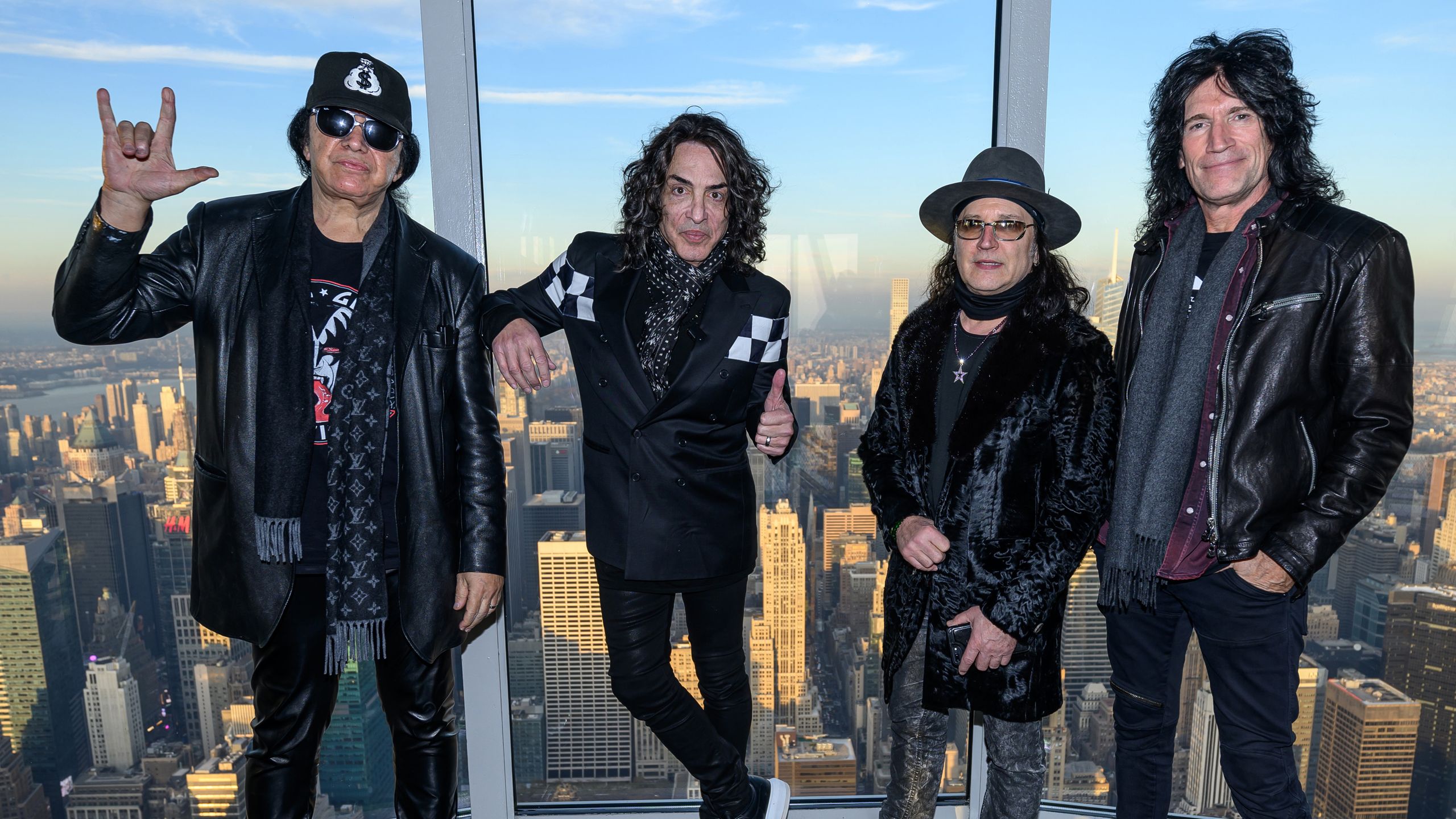 "Kiss is busy with new projects ahead. Although we're not on tour, there's plenty going on behind the scenes," says guitarist Tommy Thayer, hinting at the possibility of new music.]