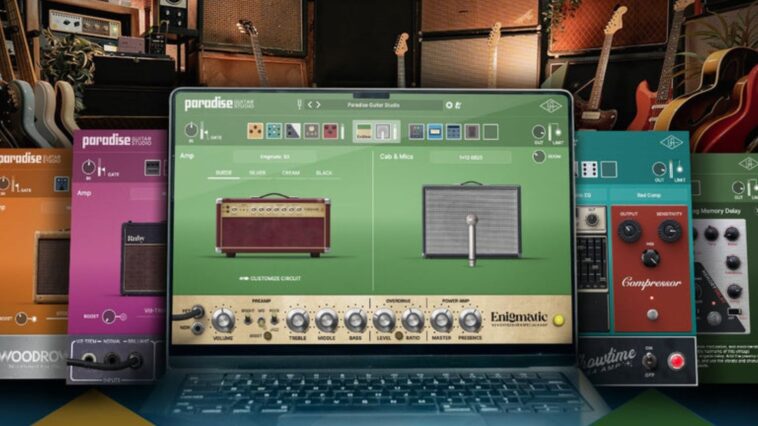 "Offers a dream collection of custom guitar sounds perfect for all types of guitarists: Universal Audio Paradise Guitar Studio"]