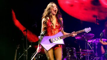 Olivia Rodrigo Explains Her Choice of St. Vincent's Signature Guitar Model]