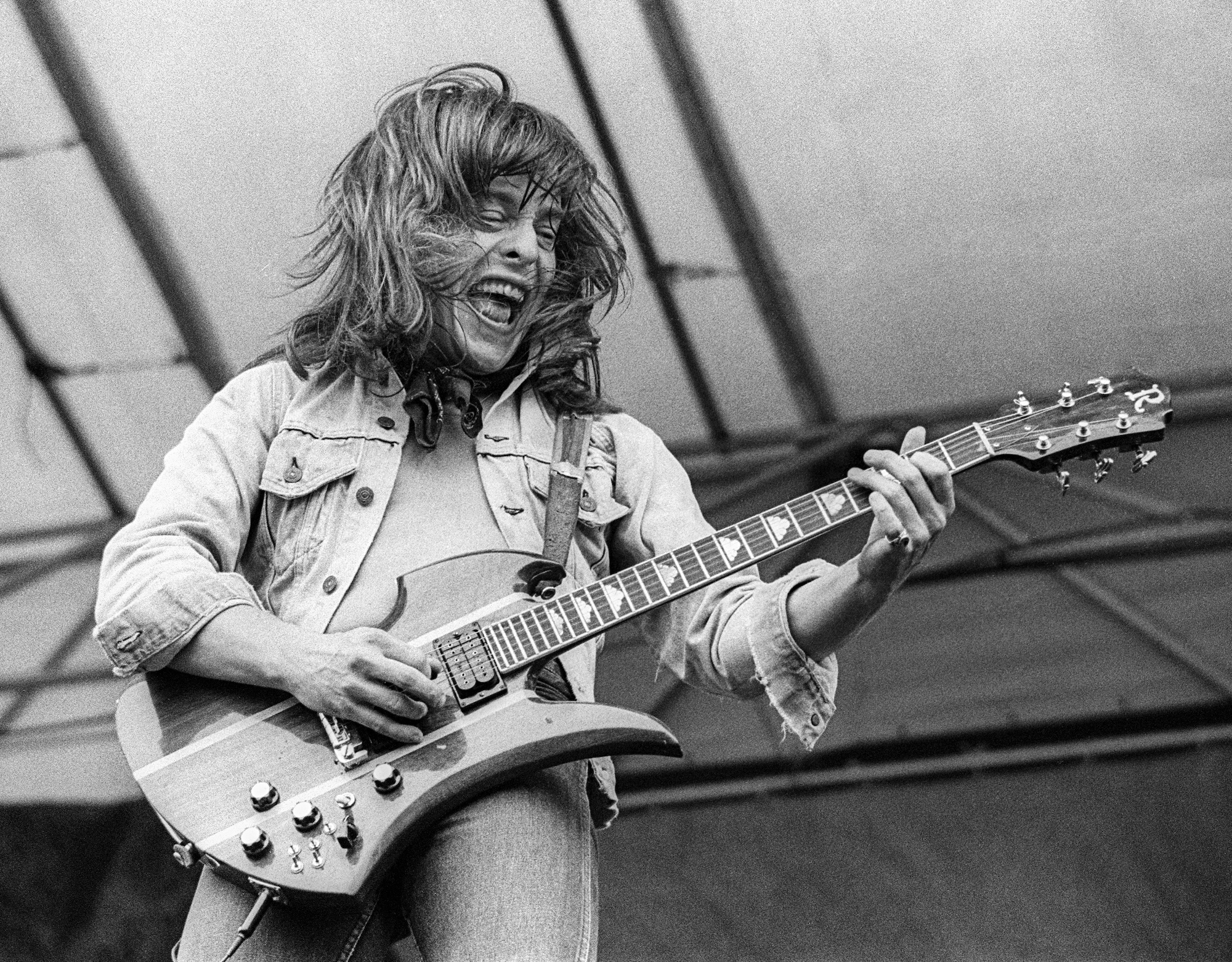 Rick Derringer performs onstage at Oakland Stadium in Oakland, California on July 23, 1977