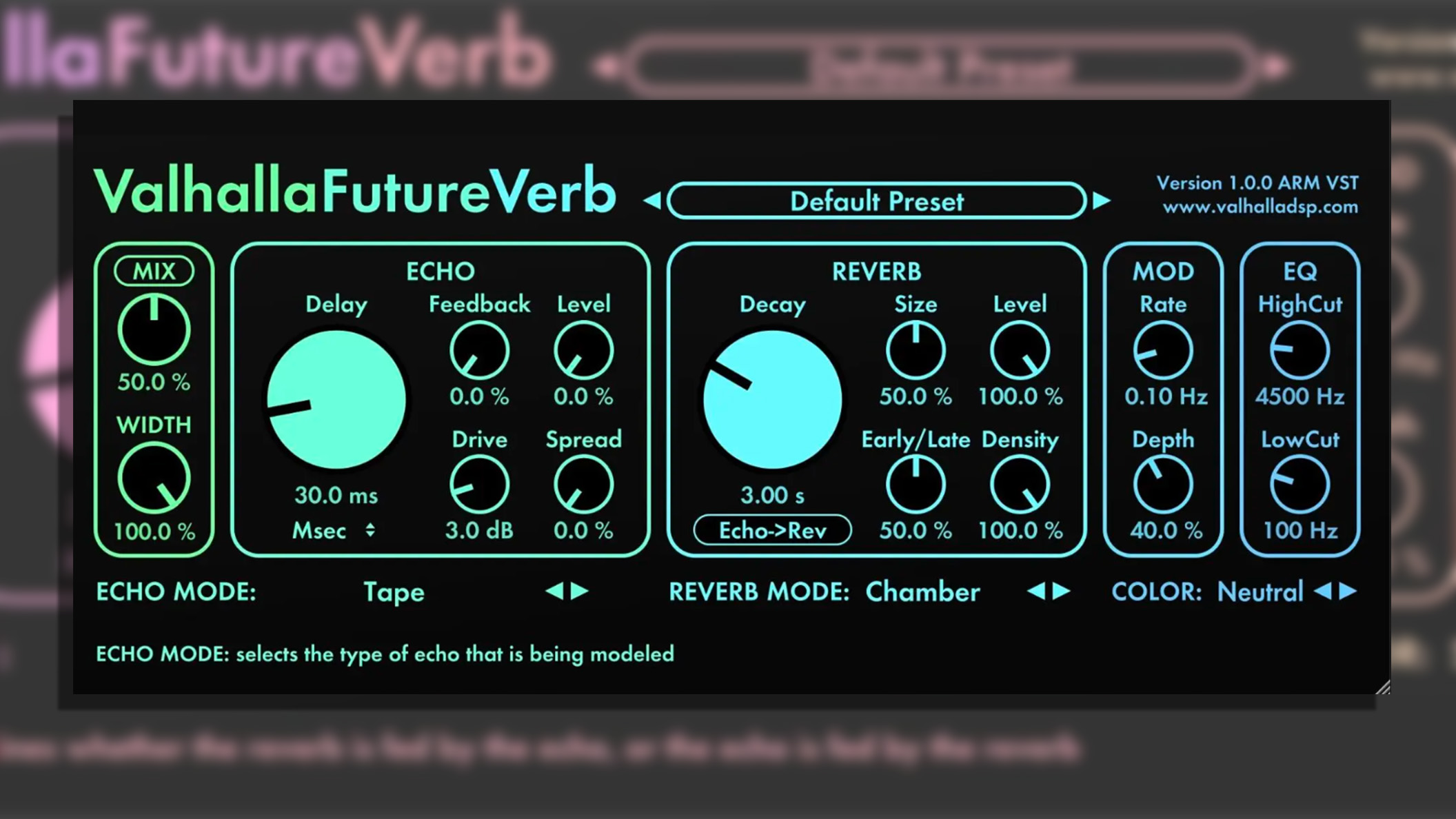 ValhallaDSP ValhallaFutureVerb