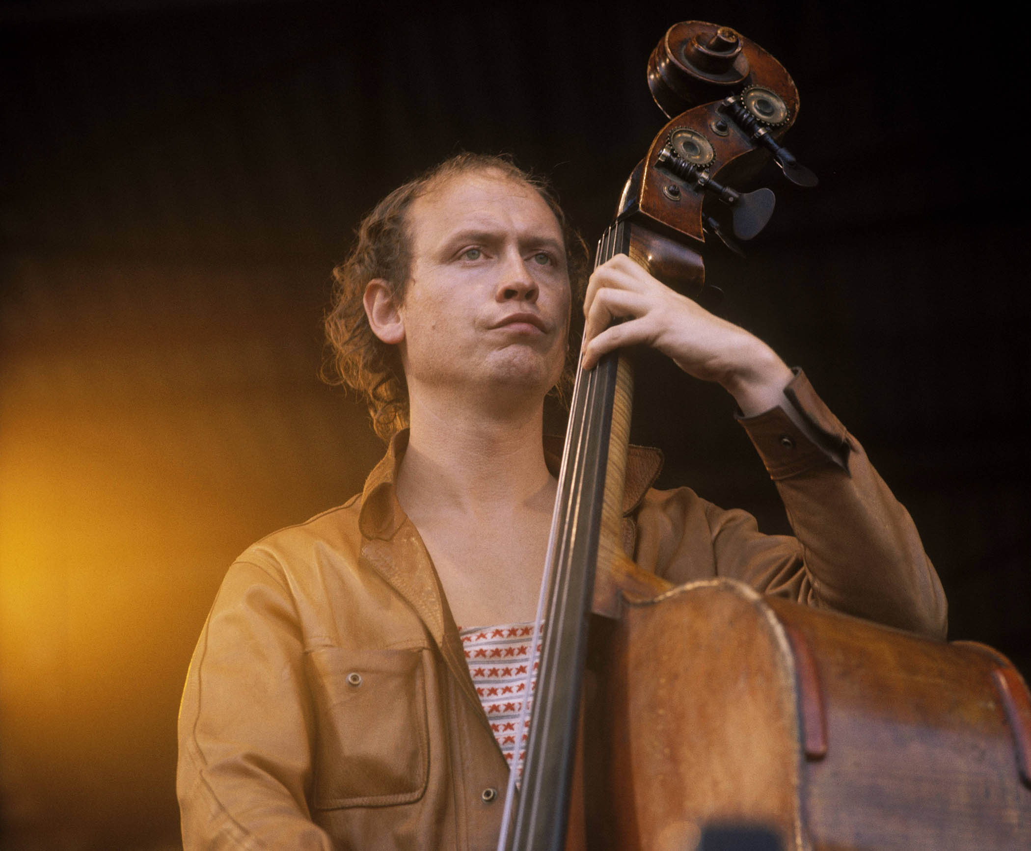Danny Thompson performs with Pentangle at the 1970 Isle of Wight Festival.