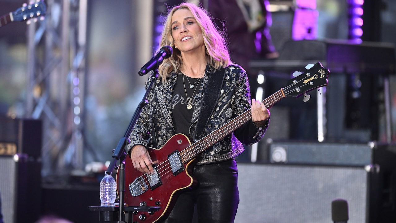 Sheryl Crow performs on NBC's "Today" at Rockefeller Plaza on October 01, 2025 in New York City.