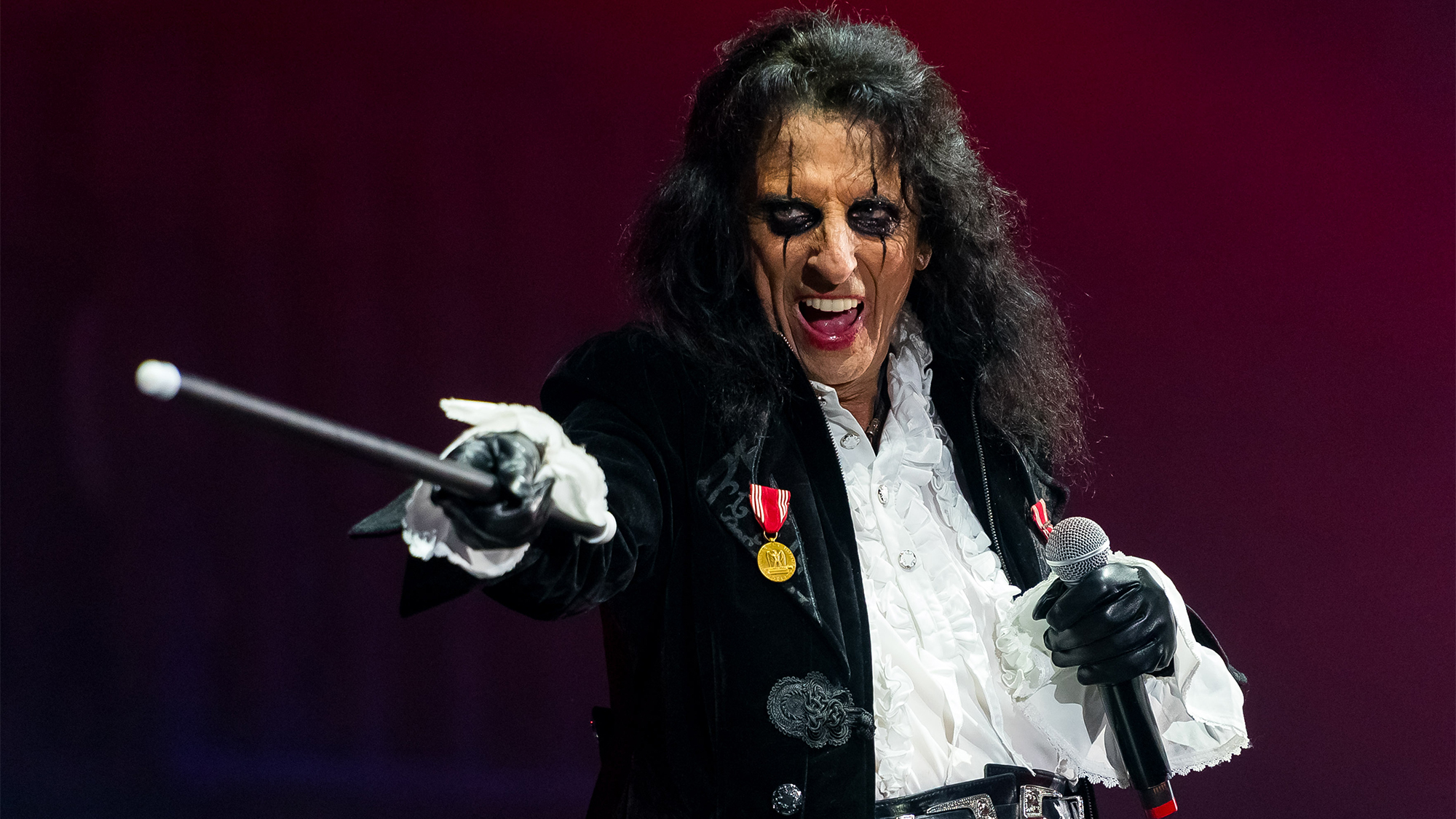 Alice Cooper performs at Eventim Apollo on October 20, 2024 in London, England.