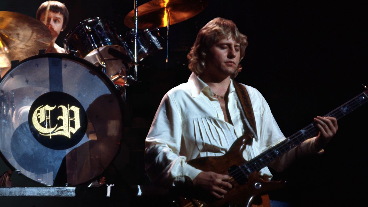 Philadelphia PA: Greg Lake of ELP performs at The Spectrum in 1977