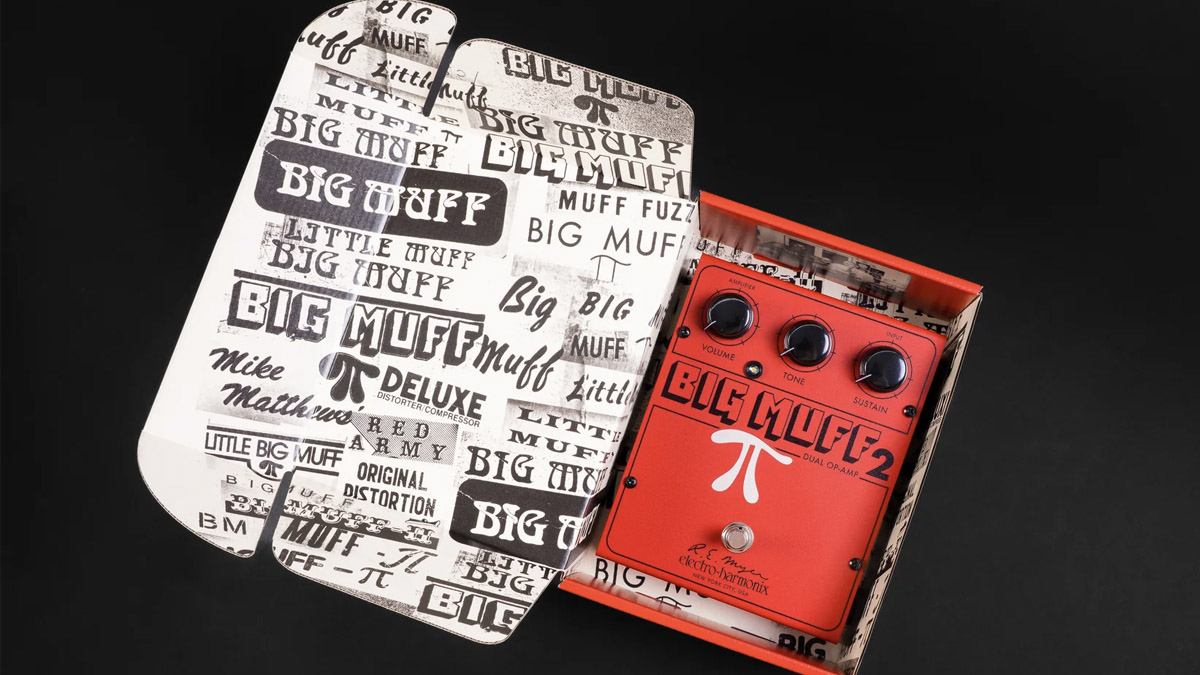 JHS Pedals x Electro-Harmonix Big Muff 2: This limited edition fuzz pedal was created from a long-lost blueprint that was unearthed while researching the upcoming book about the NYC pedal brand.