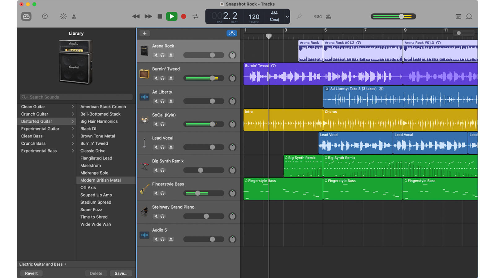Best DAWs for guitarists: Apple Garageband