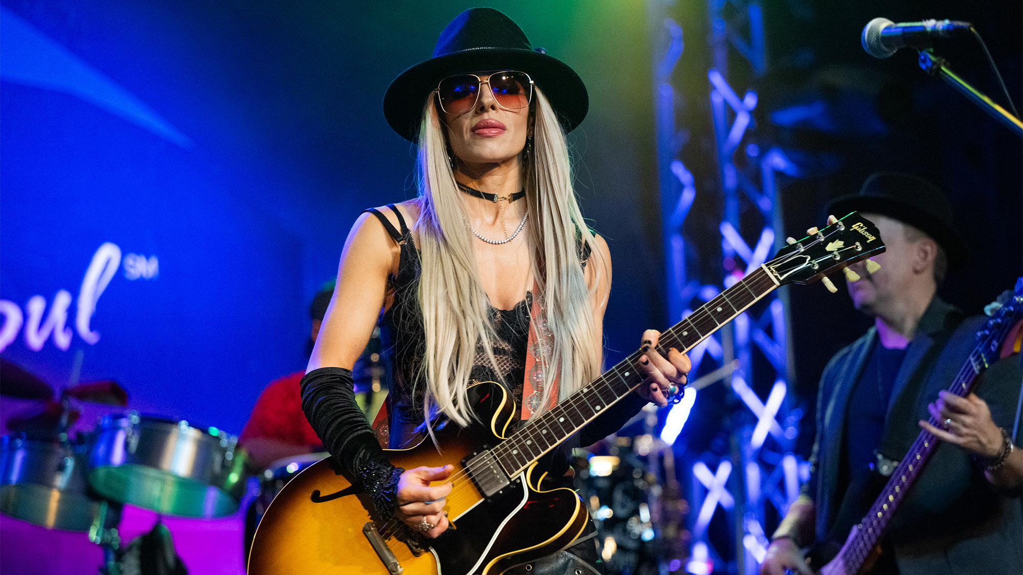 Musician Orianthi performs onstage at The Canyon Club on October 18, 2024 in Agoura Hills, California.