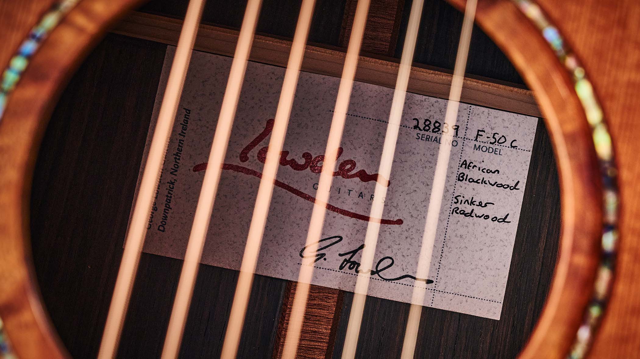 The Lowden F-50C is a $10,000-plus acoustic with a blackwood top and a build that would make your drool.