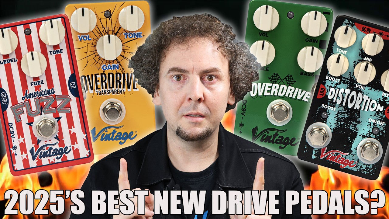 Vintage's $50 Americana Fuzz, Transparent Overdrive, Overdrive + Distortion Pedals | Review & Demo - YouTube