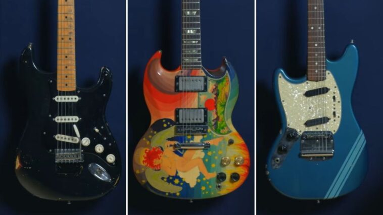 A Closer Look at the $10 Million Guitar Trio from the Jim Irsay Collection]