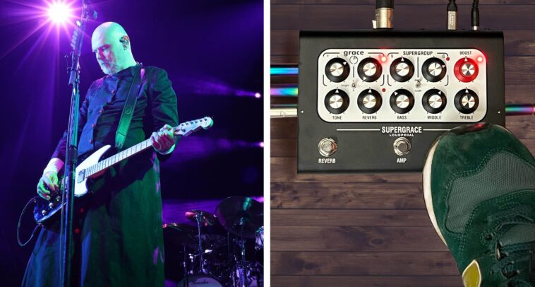 "Allow the everyday guitarist to experience my live setup and signature tone valued at hundreds of thousands. Billy Corgan and Laney Amplification introduce the ultimate Smashing Pumpkins amp-in-a-box pedal."]